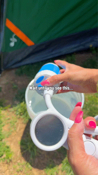 Fast rinse-offs before packing up and heading home ⛺
